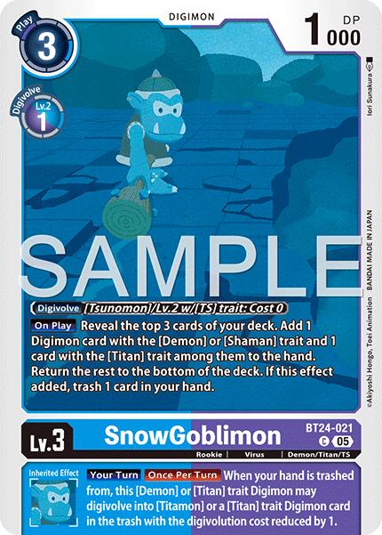 Image of SnowGoblinmon [BT24-021] [Time Stranger]
