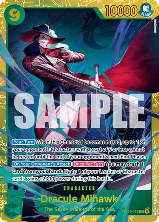 Image of Dracule Mihawk (OP14-119) [The Azure Sea's Seven]