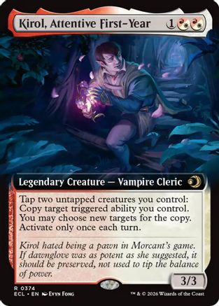 Image of Kirol, Attentive First-Year (Extended Art) [Lorwyn Eclipsed]