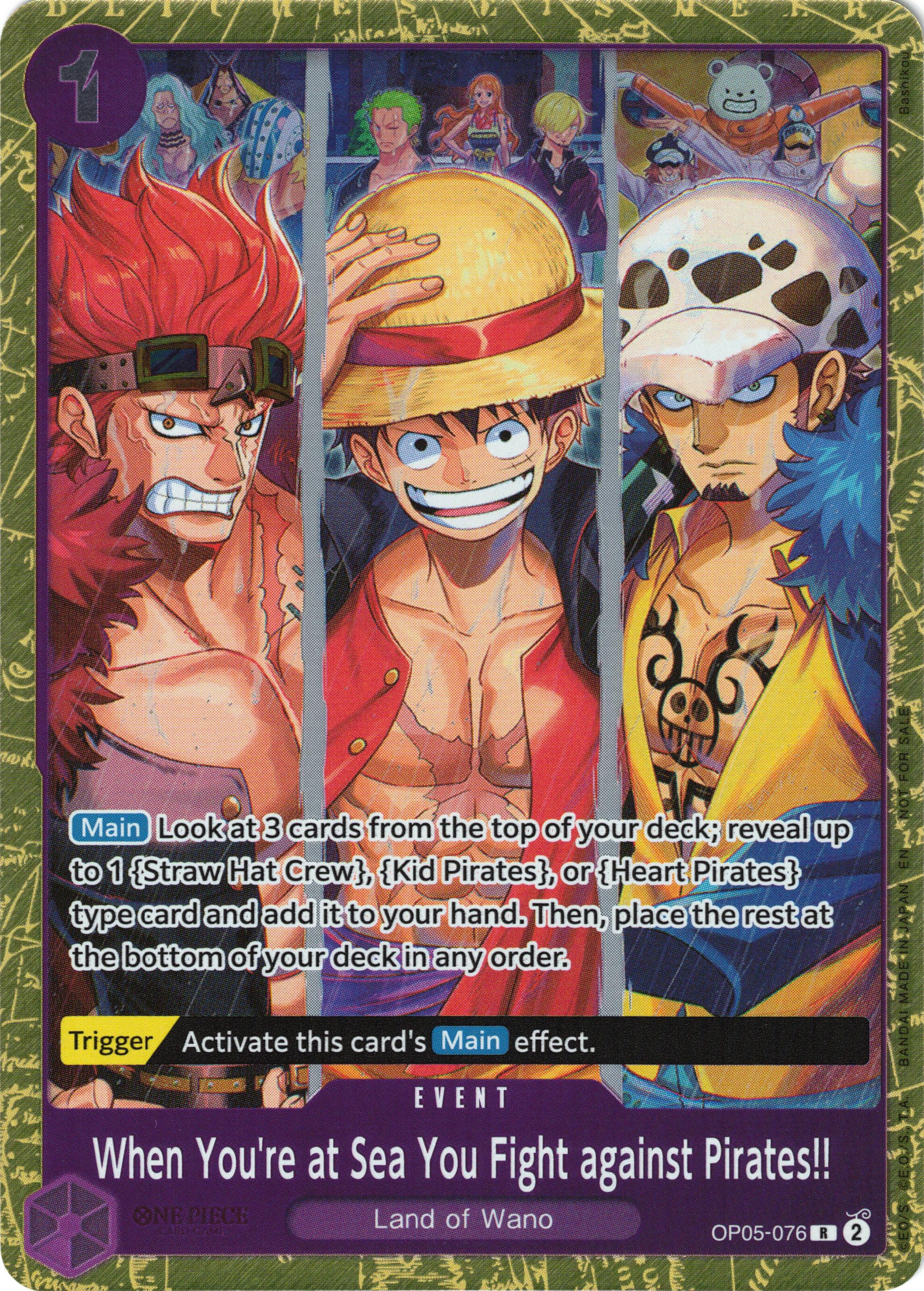 Image of When You're at Sea You Fight against Pirates!! (2025 Pirates League Finals Textured Foil) [One Piece Promotion Cards]