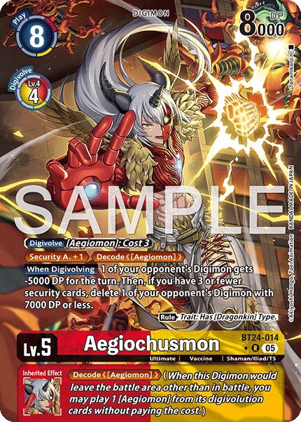 Image of Aegiochusmon [BT24-014] (Alternate Art) [Time Stranger]