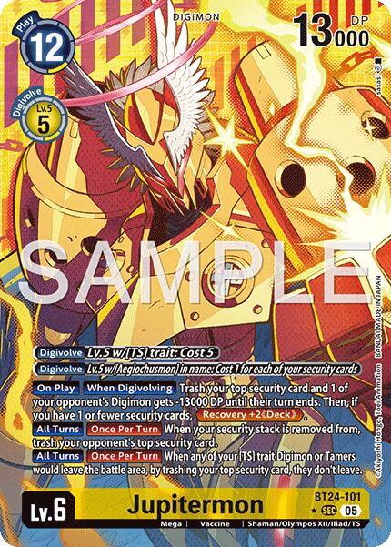 Image of Jupitermon [BT24-101] (Alternate Art) [Time Stranger]