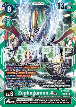 Image of Zephagamon ACE [BT20-101] [Advanced Booster Digimon Generation]