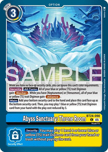 Image of Abyss Sanctuary: Throne Room [BT24-090] [Time Stranger]