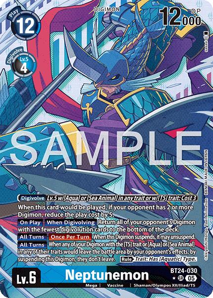Image of Neptunemon [BT24-030] (Alternate Art) [Time Stranger]