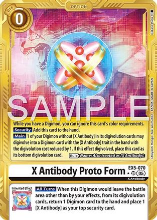 Image of X Antibody Proto Form [EX5-070] (Alternate Art) [Advanced Booster Digimon Generation]