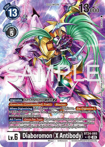 Image of Diaboromon [BT24-065] (X Antibody) (Alternate Art) [Time Stranger]