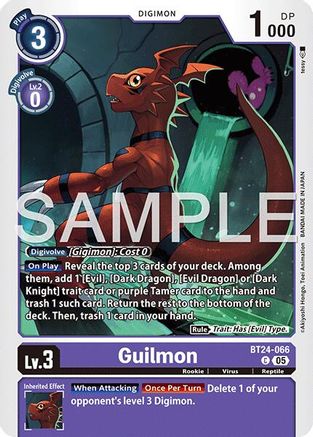 Image of Guilmon [BT24-066] [Time Stranger]