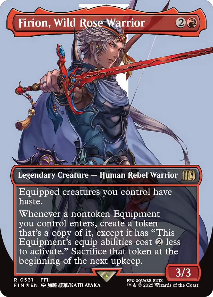Image of Firion, Wild Rose Warrior (Borderless) (Surge Foil) [FINAL FANTASY]