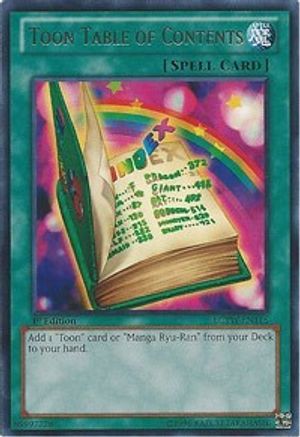 Image of Toon Table of Contents [LCYW-EN116] Rare