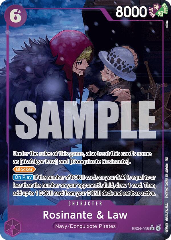Image of Rosinante & Law (Alternate Art) [The Azure Sea's Seven]