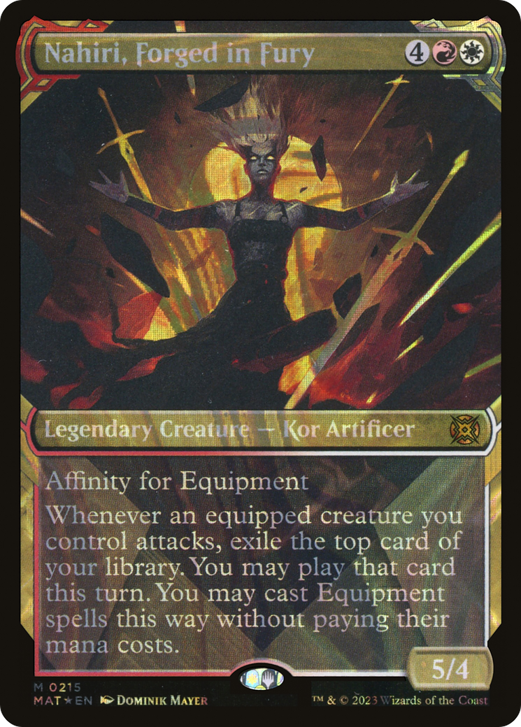 Image of Nahiri, Forged in Fury (Showcase Halo Foil) [March of the Machine: The Aftermath]