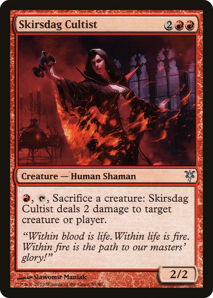 Image of Skirsdag Cultist [Duel Decks: Sorin vs. Tibalt]