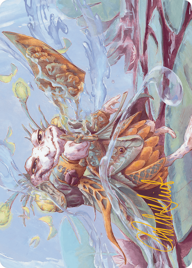 Image of Glarb, Calamity's Augur Art Card (Gold-Stamped Signature) [Bloomburrow Art Series]