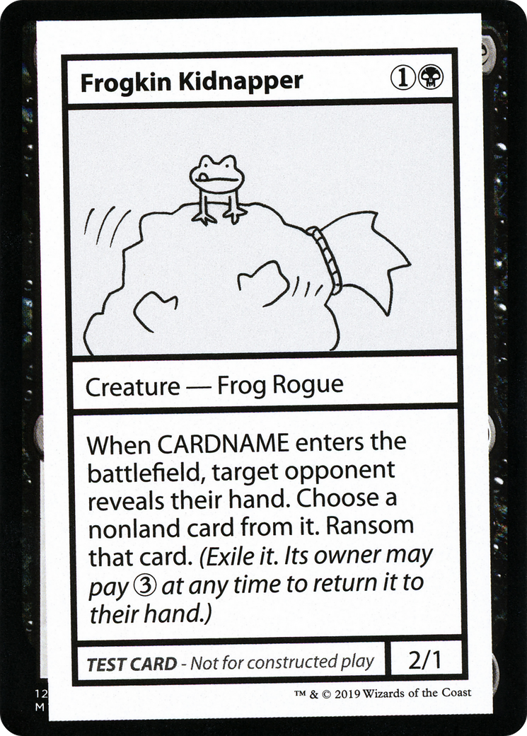 Image of Frogkin Kidnapper (2021 Edition) [Mystery Booster Playtest Cards]