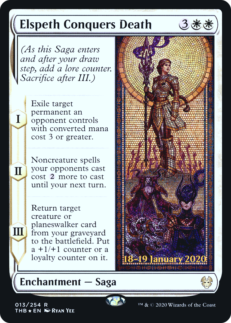 Image of Elspeth Conquers Death [Theros Beyond Death Prerelease Promos]
