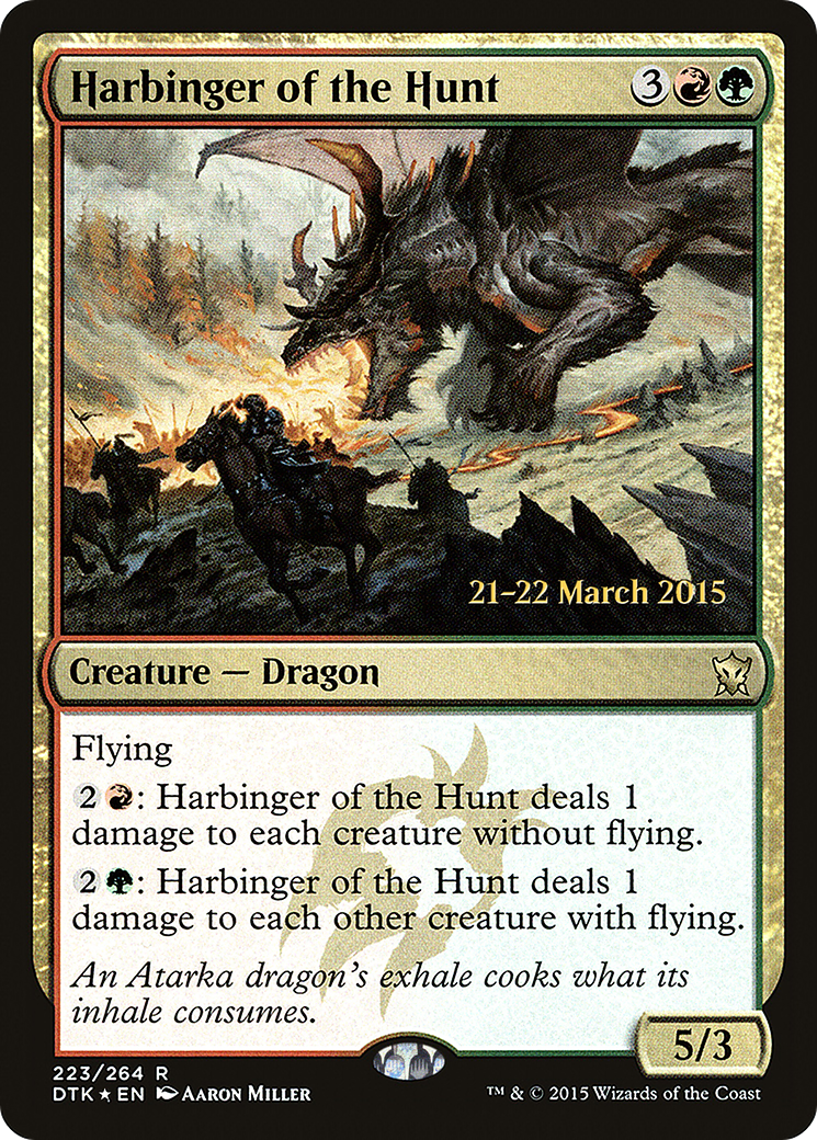 Image of Harbinger of the Hunt [Dragons of Tarkir Prerelease Promos]