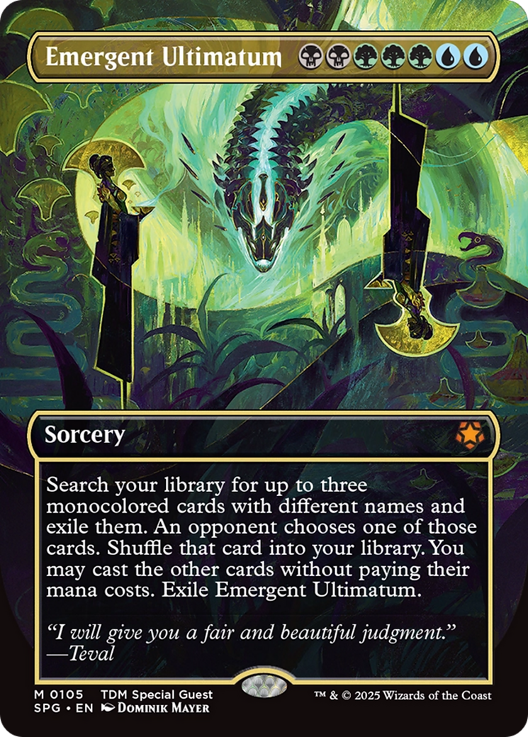 Image of Emergent Ultimatum (Borderless) [Tarkir: Dragonstorm Special Guests]
