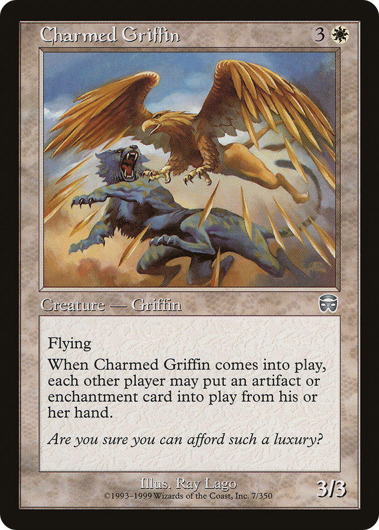 Image of Charmed Griffin [Mercadian Masques]