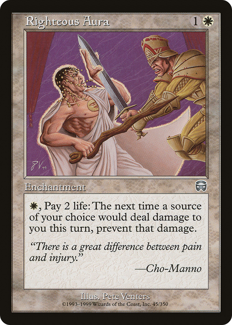 Image of Righteous Aura [Mercadian Masques]
