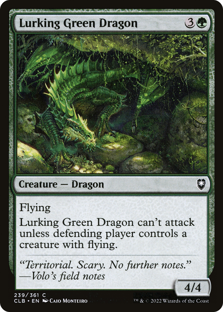 Image of Lurking Green Dragon [Commander Legends: Battle for Baldur's Gate]