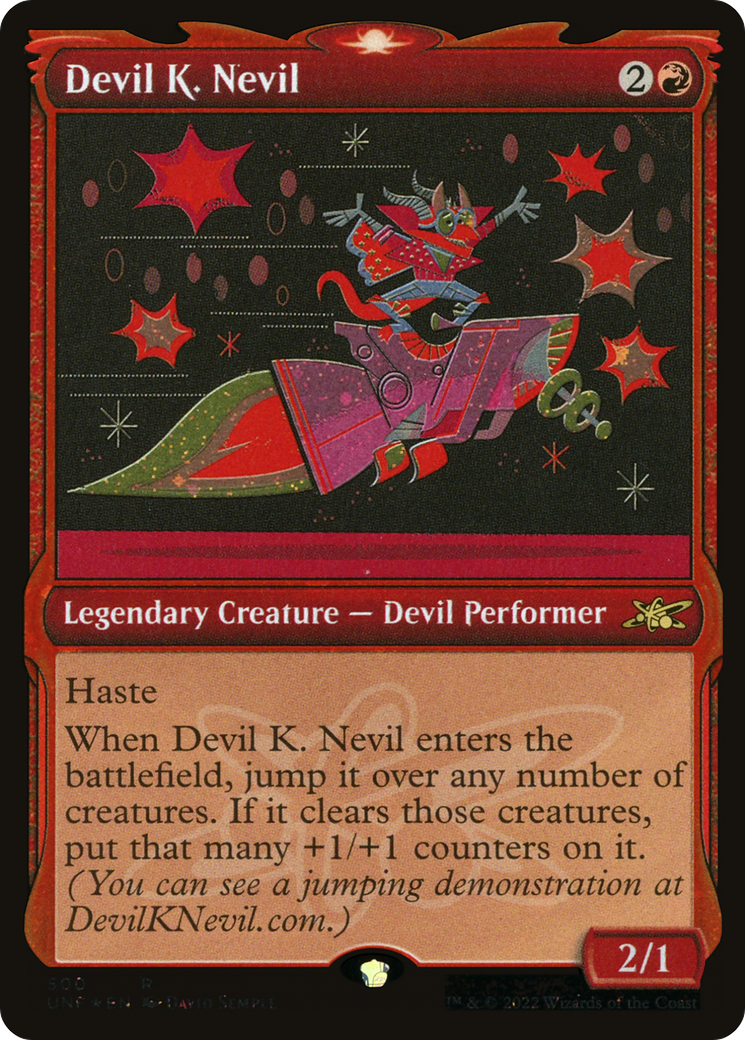Image of Devil K. Nevil (Showcase) (Galaxy Foil) [Unfinity]