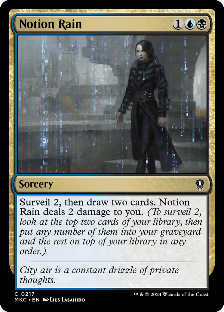 Image of Notion Rain [Murders at Karlov Manor Commander]