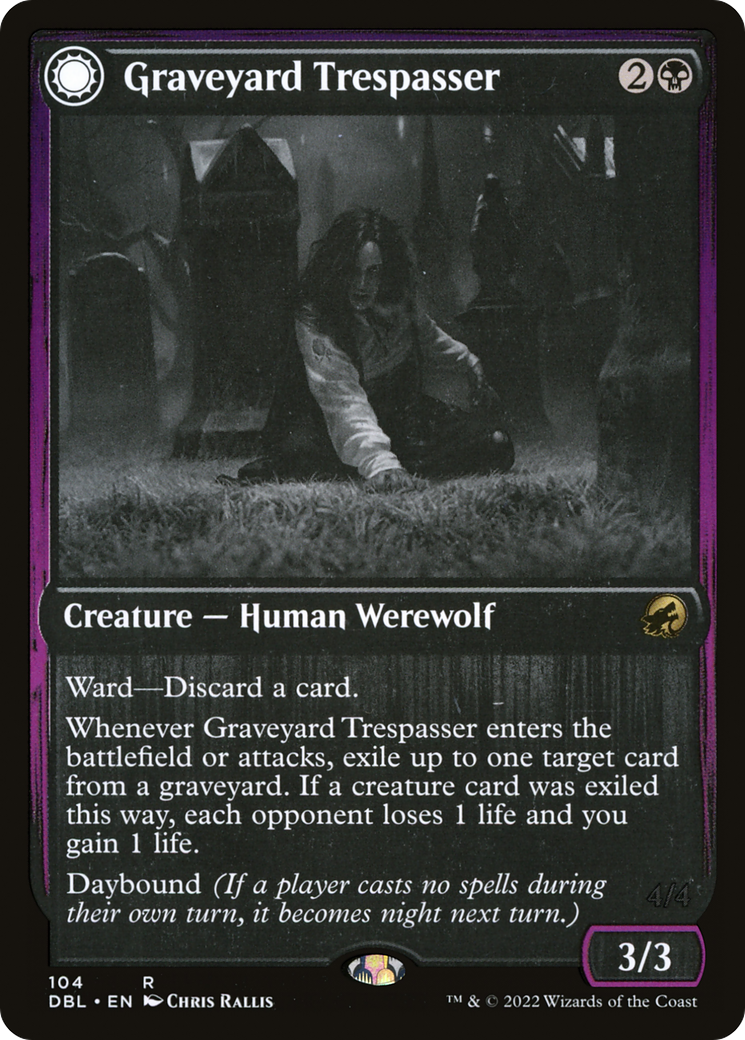 Image of Graveyard Trespasser // Graveyard Glutton [Innistrad: Double Feature]