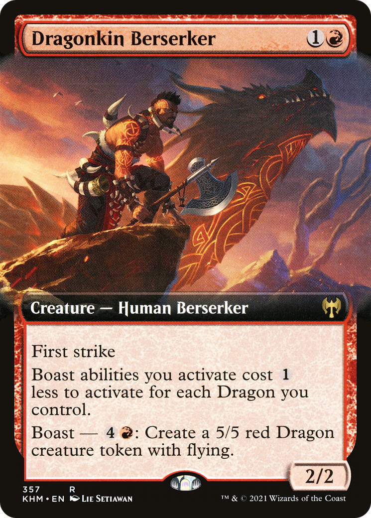 Image of Dragonkin Berserker (Extended Art) [Kaldheim]
