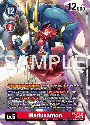 Image of Medusamon (2026 Dash Pack Campaign) (Alternate Art - Japanese) (BT21-029) - World Convergence Foil