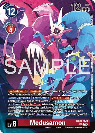 Image of Medusamon (2026 Dash Pack Campaign) (Alternate Art - Chinese) (BT21-029) - World Convergence Foil