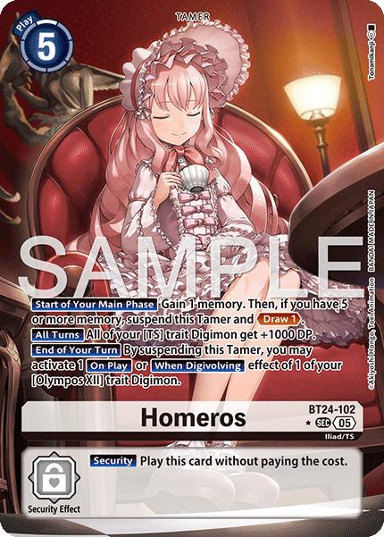 Image of Homeros [BT24-102] (Alternate Art) [Time Stranger]