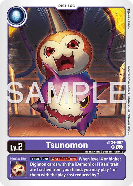 Image of Tsunomon [BT24-007] [Time Stranger]