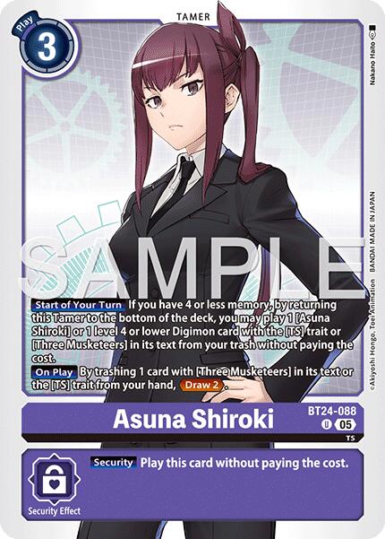 Image of Asuna Shiroki [BT24-088] [Time Stranger]