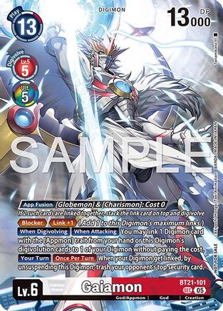 Image of Gaiamon (2026 Dash Pack Campaign) (Alternate Art - Japanese) (BT21-101) - World Convergence Foil