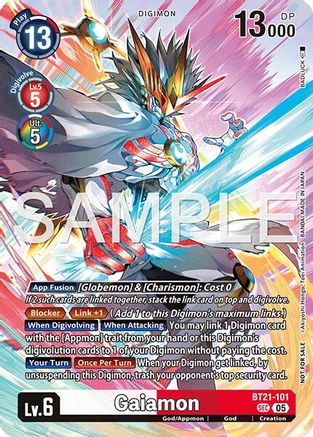Image of Gaiamon (2026 Dash Pack Campaign) (Alternate Art - Chinese) (BT21-101) - World Convergence Foil