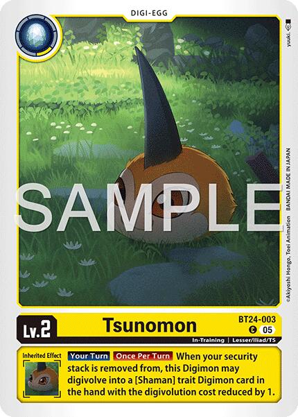 Image of Tsunomon [BT24-003] [Time Stranger]