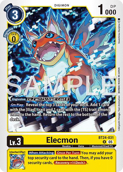 Image of Elecmon [BT24-031] [Time Stranger]