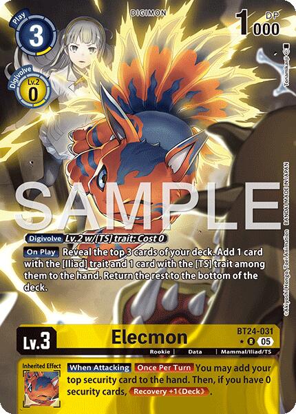Image of Elecmon [BT24-031] (Alternate Art) [Time Stranger]