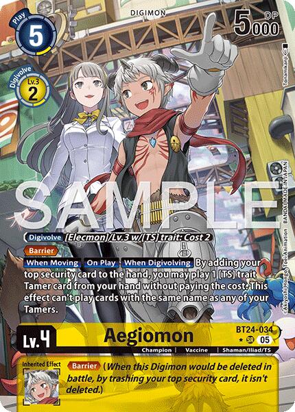 Image of Aegiomon [BT24-034] (Alternate Art) [Time Stranger]