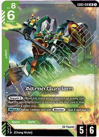 Image of Altron Gundam (GD03-018) - Steel Requiem Holofoil