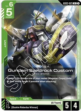 Image of Gundam Sandrock Custom (GD03-025) - Steel Requiem