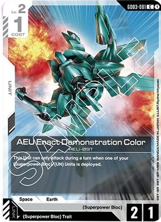 Image of AEU Enact Demonstration Color (GD03-081) - Steel Requiem