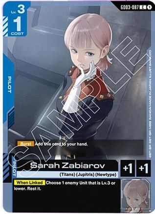 Image of Sarah Zabiarov (GD03-087) - Steel Requiem