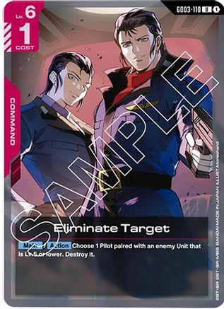 Image of Eliminate Target (GD03-110) - Steel Requiem
