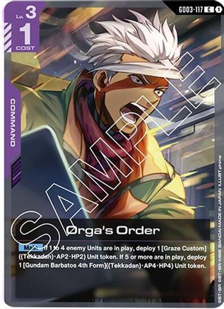 Image of Orga's Order (GD03-117) - Steel Requiem