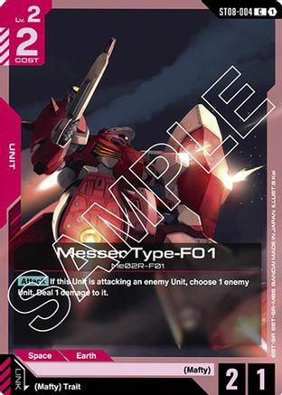 Image of Messer Type-F01 (ST08-004) - Starter Deck 08 Flash of Radiance