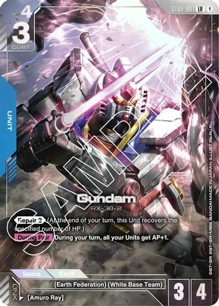 Image of Gundam (Premium Card Collection) (ST01-001) - Gundam Promotional Cards Holofoil