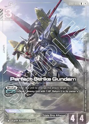 Image of Perfect Strike Gundam (Premium Card Collection) (GD01-068) - Gundam Promotional Cards Holofoil