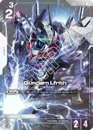 Image of Gundam Lfrith (Premium Card Collection) (GD01-086) - Gundam Promotional Cards Holofoil